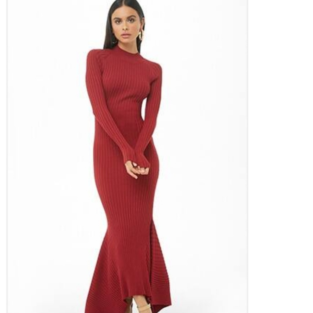 Handkerchief-Hem Maxi dress